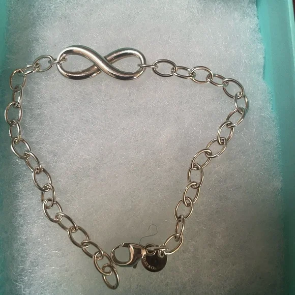 Tiffany & Co. Silver Infinity Chain Bracelet - Picture 3 of 4